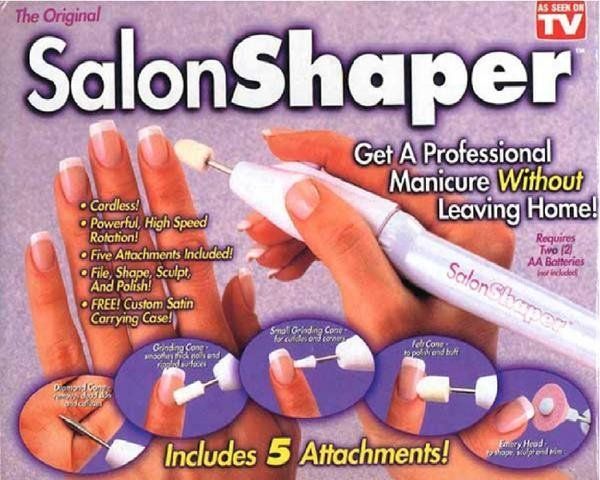 Lixa Elétrica Salon Shaper Profissional + Acessorios + Capa