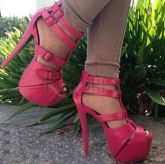 summer boot saldal women pink