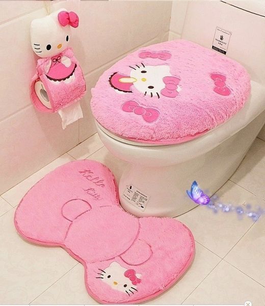 Kit Banheiro Hello Kitty Pink Rose